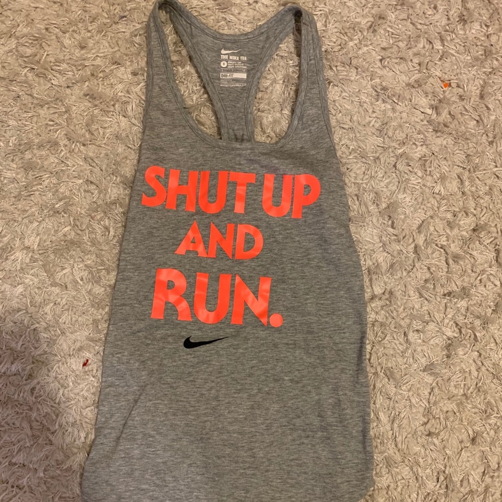 Gray Nike tank top